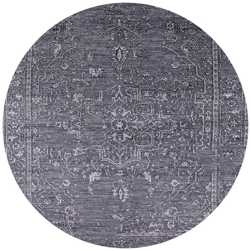 Tapis oriental gris Sheilah, Rond 5 pi