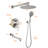 10 Inch Wall-Mounted Shower System With Handheld Shower Single-Handle Shower Faucet Set Brass High-Pressure Shower Trim Kit With Tub Spout-116795666