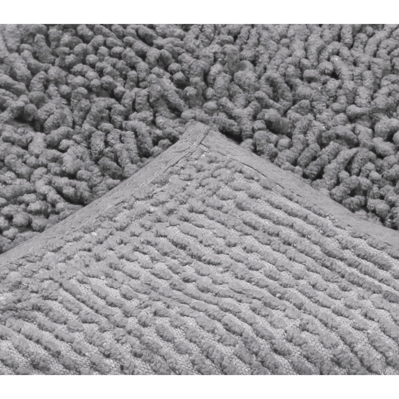 Ensemble de 3 tapis de bain Hazeltine, Gris