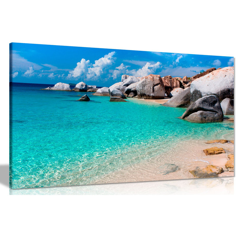 Beach Sea - Wrapped Canvas Print