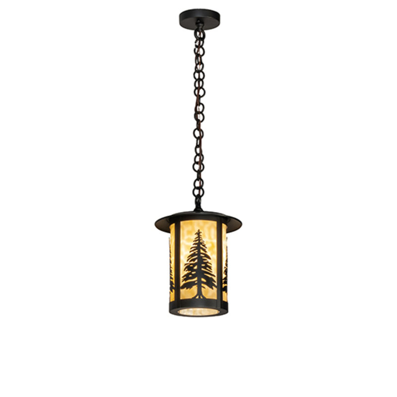 Luminaire suspendu lanterne artisanal 1 lumière Atanaska