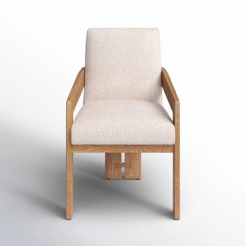 Roxy Dining Armchair, Gibson Black, Light Brown, Cream