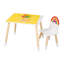 Roba X Play Doh Kids 12 Piece Solid Wood Rectangular Play Or Activity Table and Chair Set