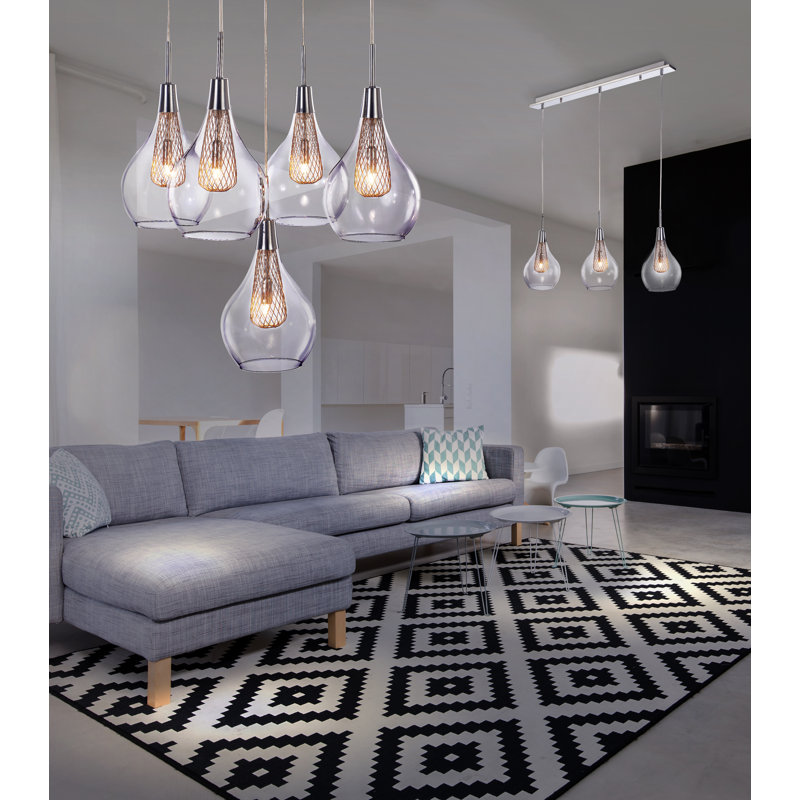 Elektra 5 - Light Chrome Cluster Pendant