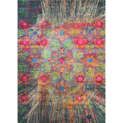 MOHI47041MUMU Wool Floral Area Rug