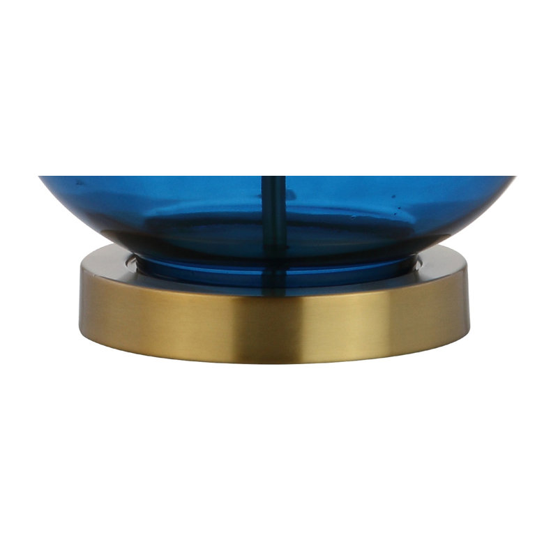 Lynelle Glass Table Lamp, Cobalt Blue