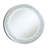 32 x 32 Inch Round LED Light Wall Mirror Silver