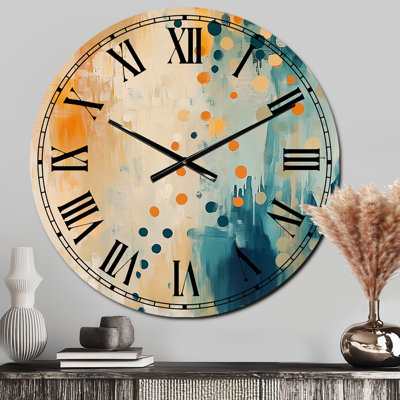 «I'm Take It Under considérer 2» - Grande horloge murale moderne