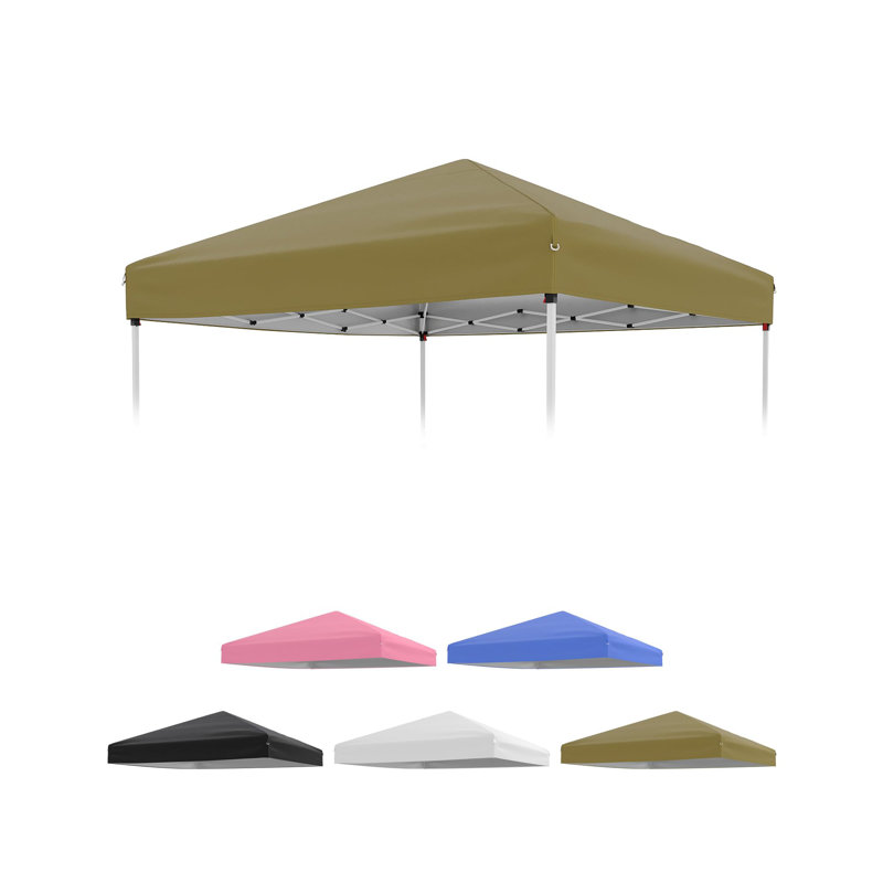 Canopy Replacement Top for 10x10ft Pop Up Canopy Tent, Top Cover with Air Vent, Waterproof & UV Protection (Top Only), Beige