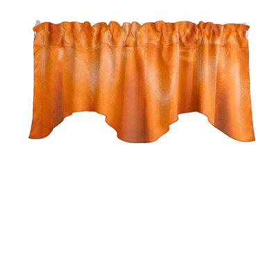 Solid Colour Scalloped Window Valance