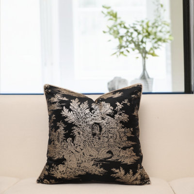 Housse de coussin en velours