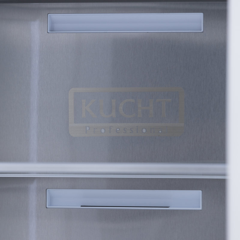 KUCHT Professional 24 po. Congélateur encastré dans un panneau personnalisé, profondeur de comptoir