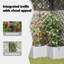 Garden Planters White 142 Cm Steel-1738447550-1738447545