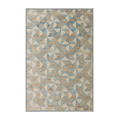 Tapis décoratif multicolore à motif abstrait