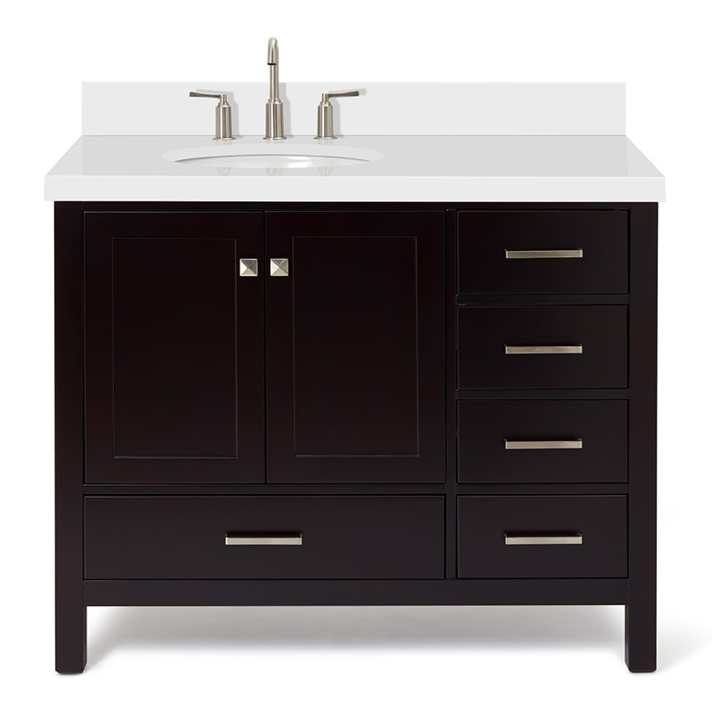 Ensemble de meuble-lavabo simple 43 po Cambridge, Espresso