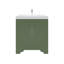 Ensemble de meuble-lavabo autoportant 30 po Aurilla en vert forêt avec plateau en quartz de Carrare blanc Aurilla-1377592122-1605858375
