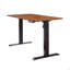 Bureau électrique debout, bureau à hauteur réglable, bureau assis-debout 24 po x 48 po, plateau en acajou / noyer foncé-134368191