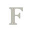 Deltana RL4F-15 Residential House Letter F Brushed Nickel 4"-1291727475