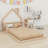 Floor Bed With House-Shaped Headboard-669679278