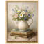 Vintage Floral Teapot Still Life Framed Wall Art Prints - Rustic Flower Arrangement Living Room Kitchen-125212236-125212237