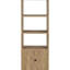 , Mango, 3 tablettes, tour média, collections, armoire à deux portes, étagères supplémentaires, accessoires aspect mangue, tablettes horizontales, livres, extras, cotes
