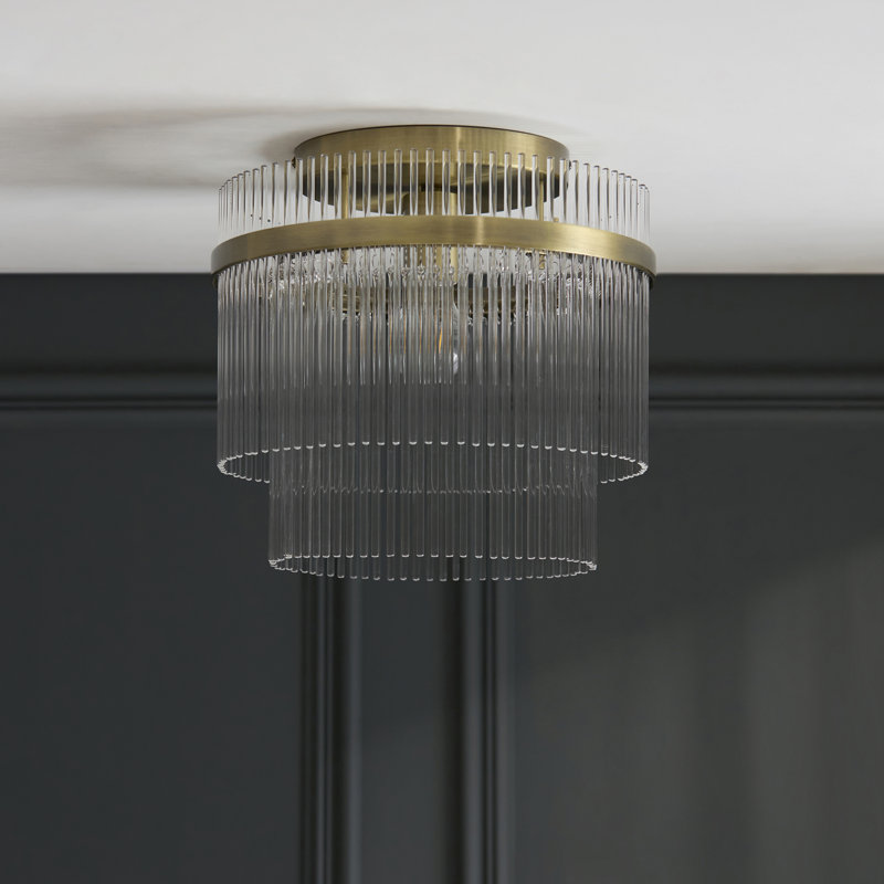 Clear Glass Flush Mount