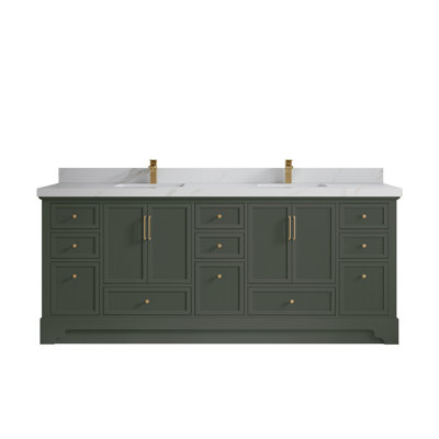 Alys 84" Double Bathroom Vanity Set (Pulls Option)