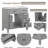 35.5'' Single Bathroom Vanity Base Only