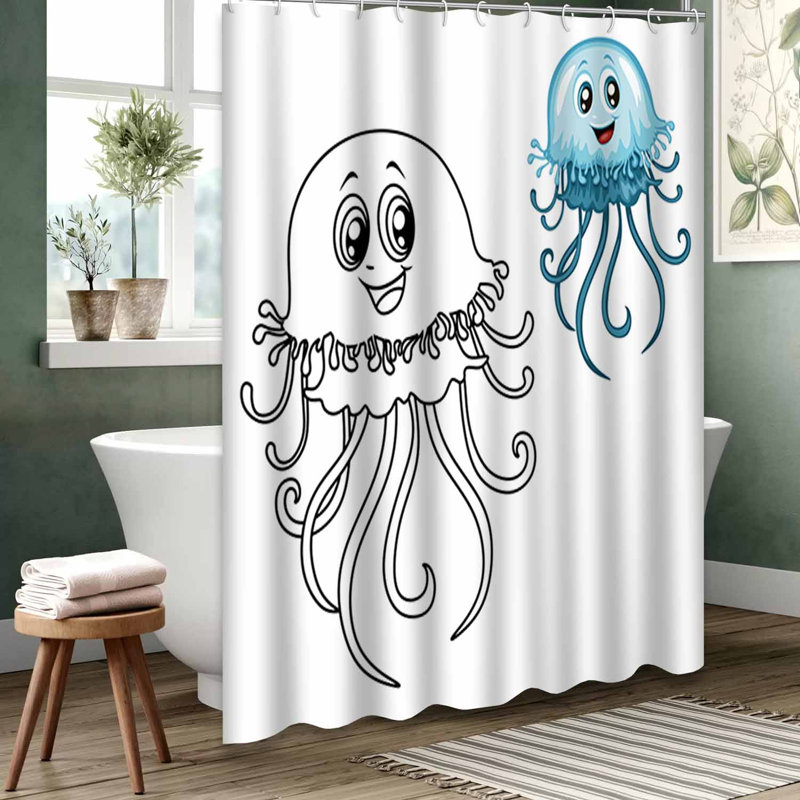 Rideau de douche noir imperméable, rideaux de douche pour la salle de bain avec 12 crochets, 72" L x 84" W