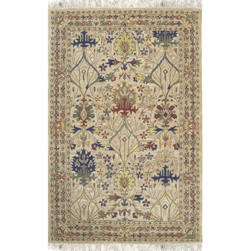 Hand Tufted Wool Floral Area Rug