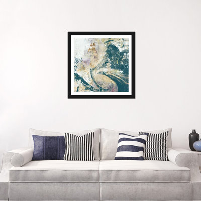 «Teal Aérien», reproduction sur toile
