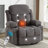 Swinging recliner massage heated sofa-18988522
