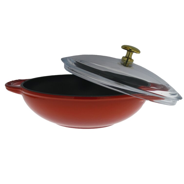 Chasseur Enameled Cast Iron Wok Set with Lid