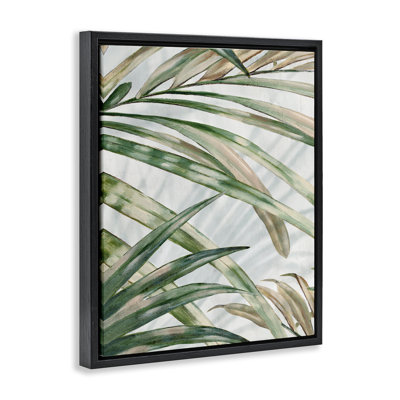 Tropical Frond Impressions Floating Frame, design by Alex Black