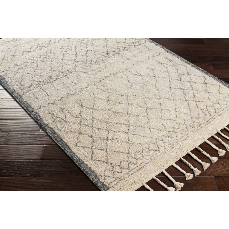 Clover Cotton Moroccan Indoor Rug, Rectangle 8' x 10'