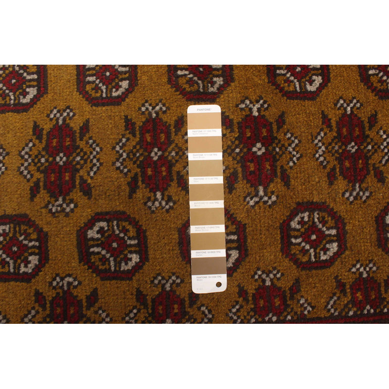 Tapis olive Ouzbek Kargahi 2 pi 8 po x 9 pi 9 po