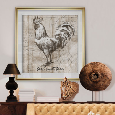 « farm coq », peinture