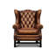 Antoinette Leather Wingback Chair-72366634-72366632-46790171