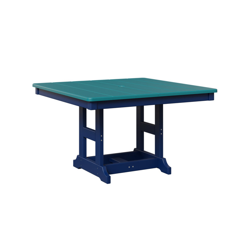 KIDS Outdoor Square Side Table, Pacific Blue, Aruba Blue