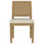 Chaise d'appoint rembourrée, ensemble de 2