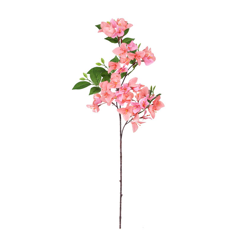 Artificial Bougainvillea Flower Stem Spray, Pêche
