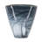 Smokey Black Glass Vase