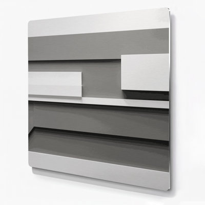 Minimalism 12 Gray Metal Wall Art