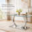 63-Inch Rectangular Tempered Glass Dining Table-1877221136