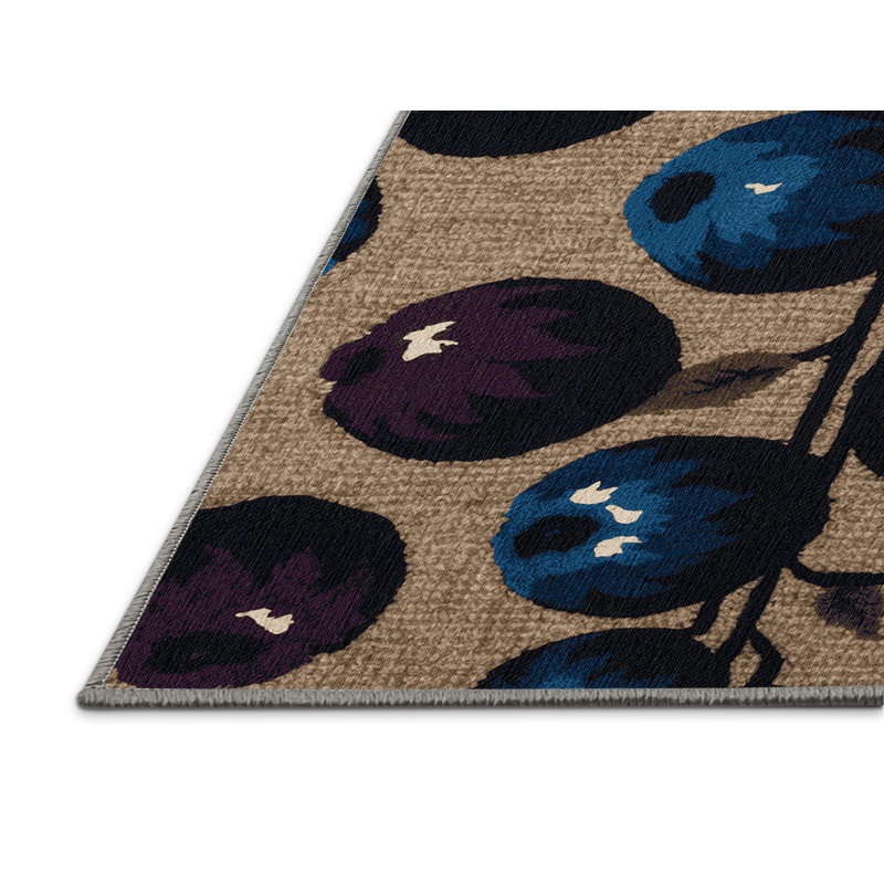 Tapis lavable fruits de marionnettes, Carré 4 pi