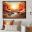 Profondeur des canyons orange - décoration murale canyon-895148361-943608421