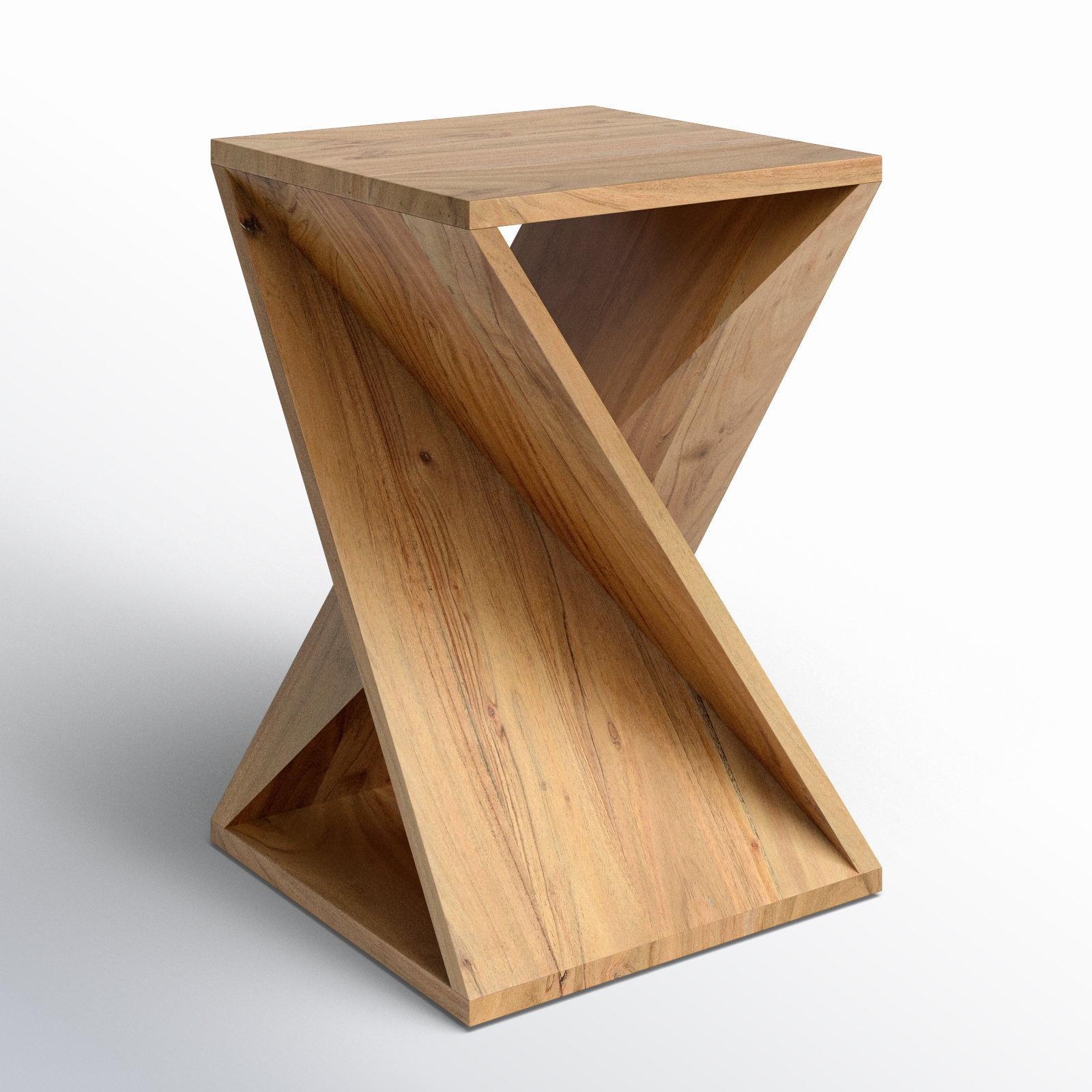 Rivera Solid Wood End Table, Natural