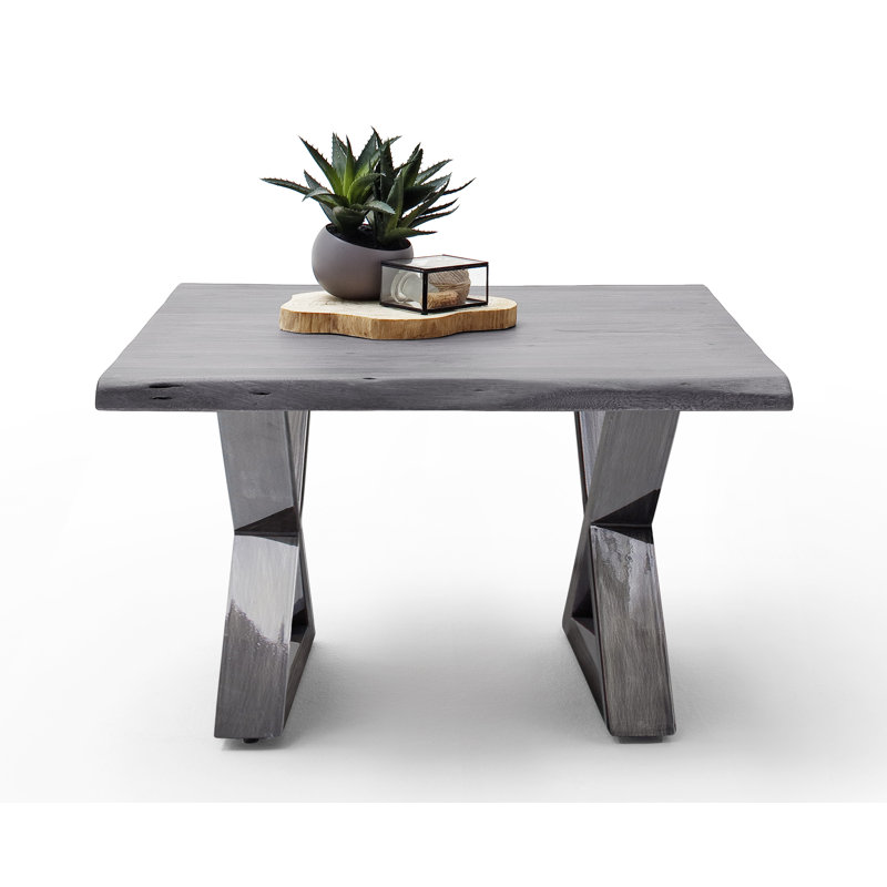 Edmunds Cross Legs Coffee Table, Grey/Brown/Blue, Antik