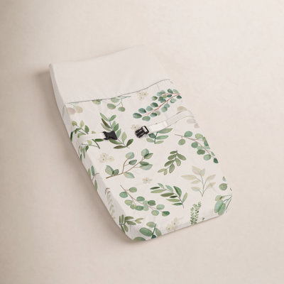 Botanical Floral Leaf Changing Pad Cover