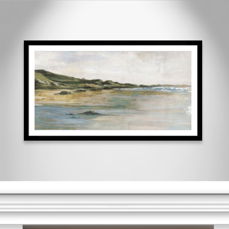 Impression «Tide’s Edge» par Casa Fine Arts, Noir, noir, noir, noir, H 31 po x l 55 po x P 1,25 po